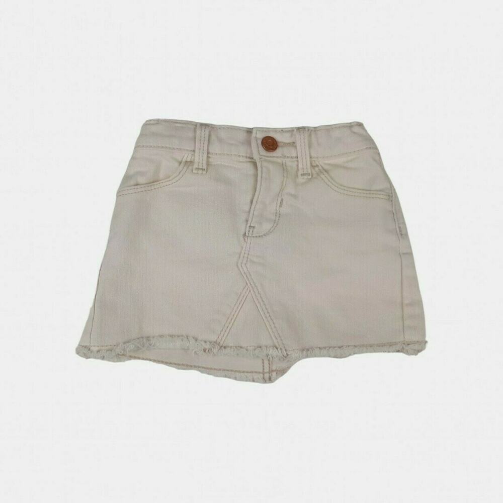 Old Navy Girls Cream Jean Skirt